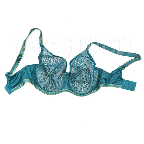 Empreinte 30E Allure 07205 Seamless Lace Underwire T-Shirt Bra in Jade/Green - Picture 5 of 16